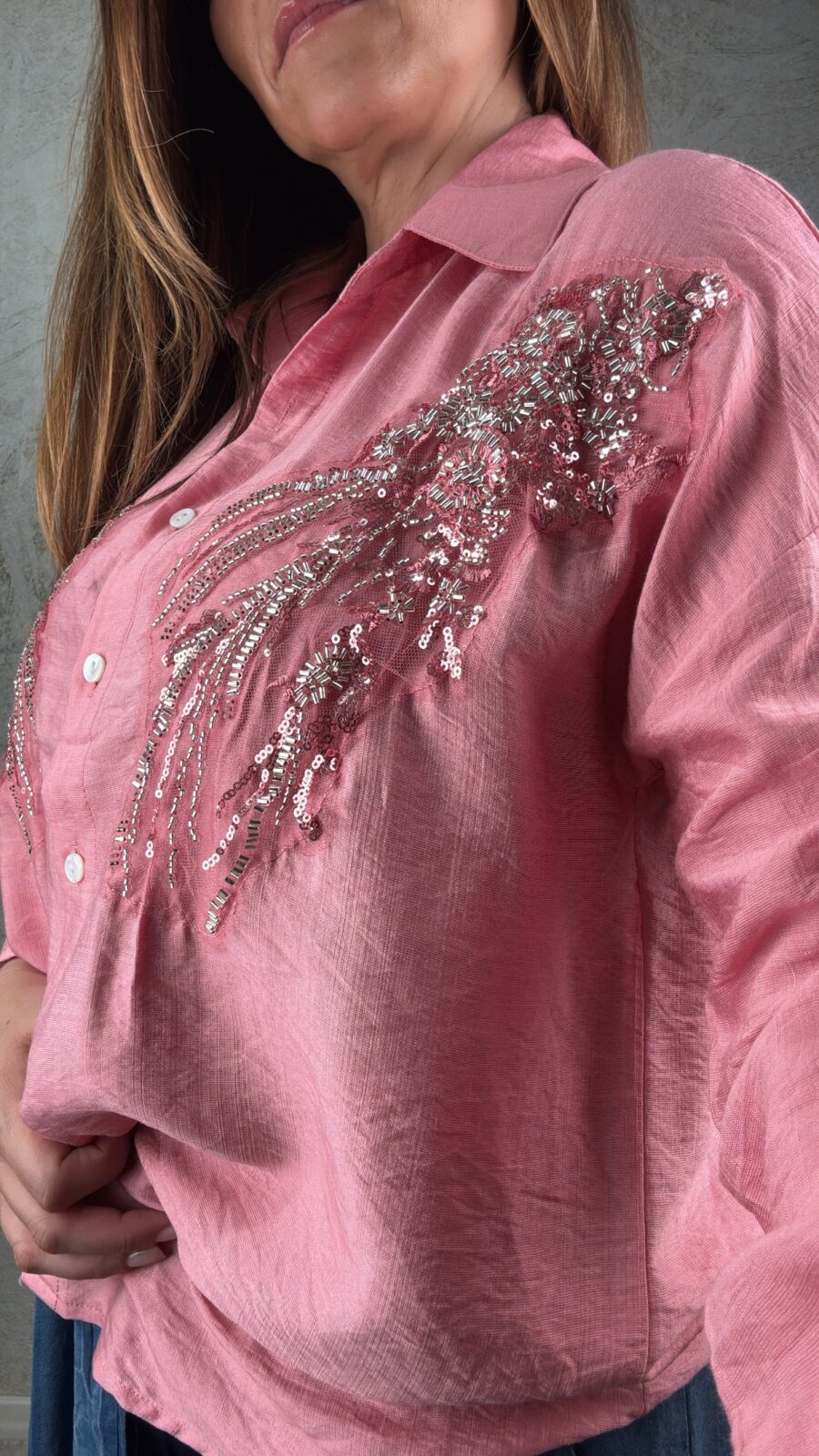 Camicia Diletta rosa - immagine 5