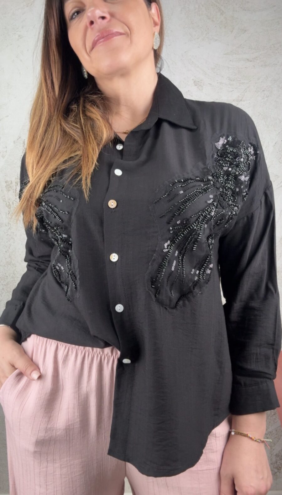 Camicia Diletta nero - immagine 4
