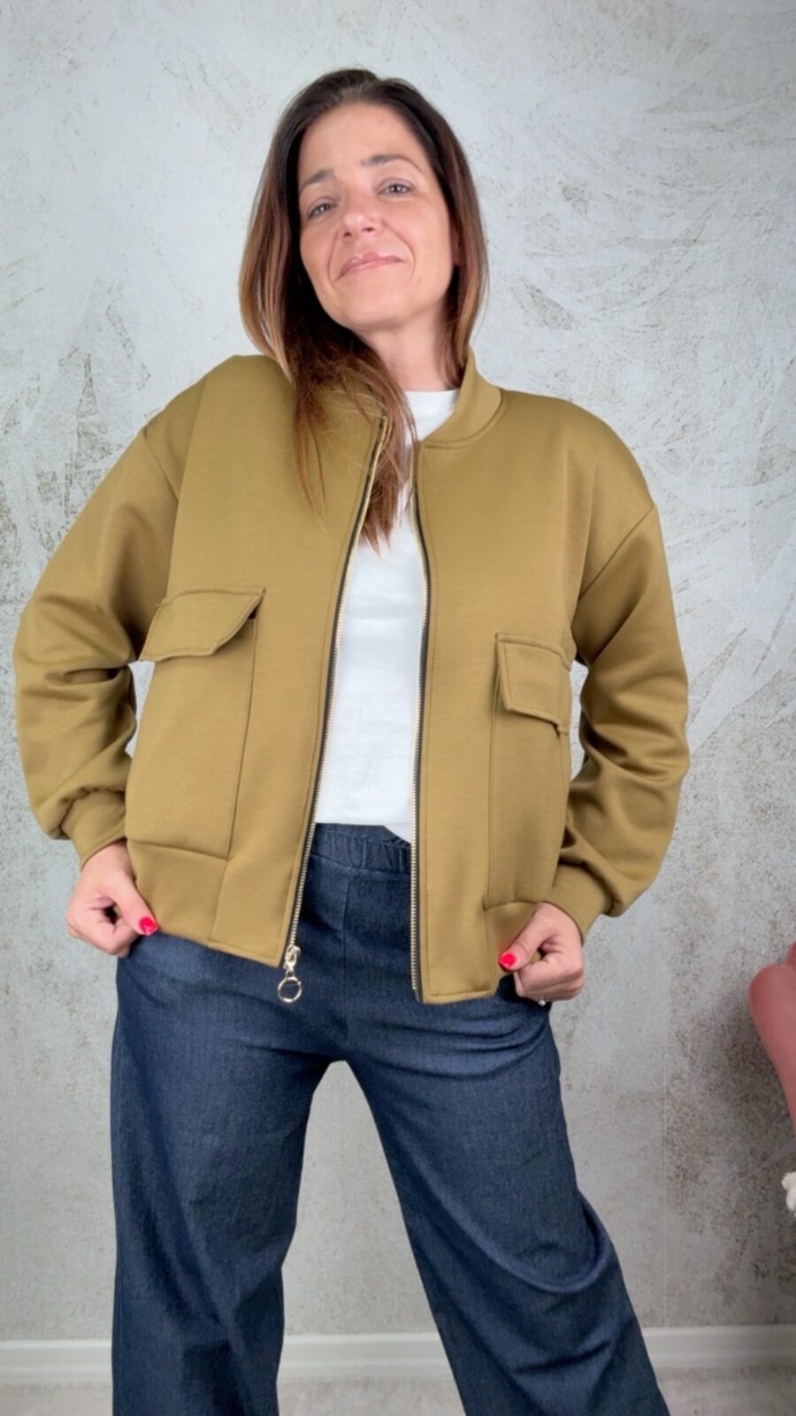 Bomber Petra oliva