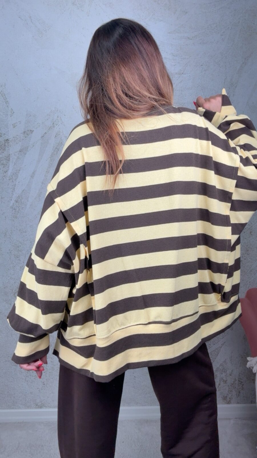 Felpa Marina giallo/moro - immagine 4