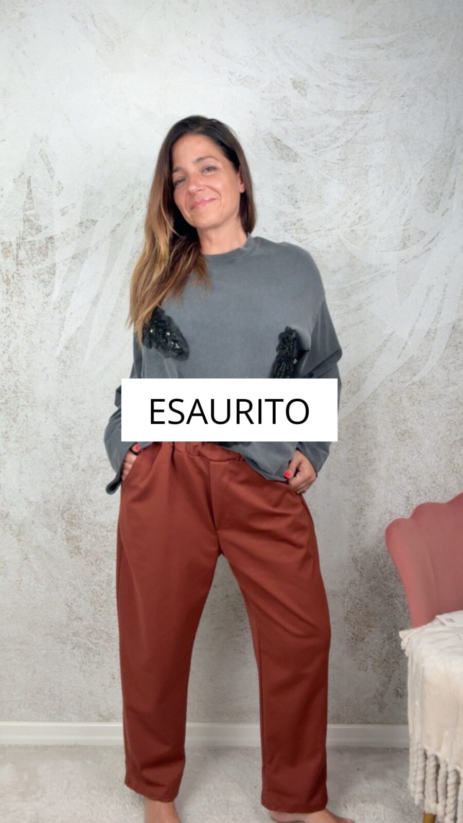 Pantalone Virginia ruggine