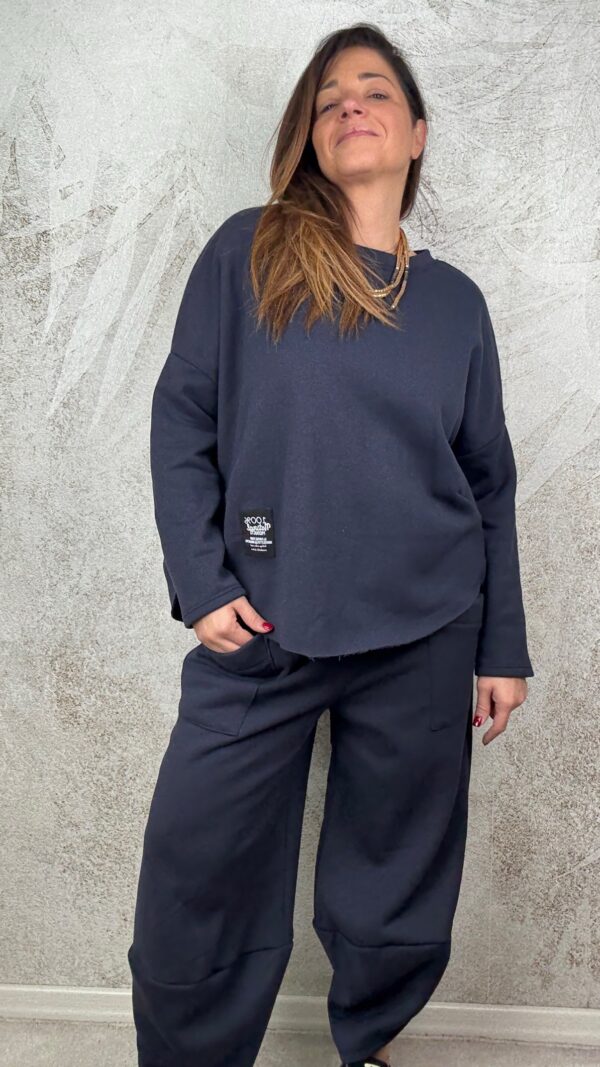 Tuta Alice felpata blu