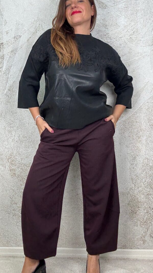 Pantalone Cri vinaccia