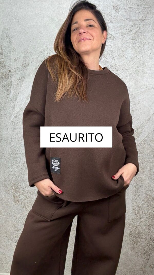 Tuta Alice felpata moro