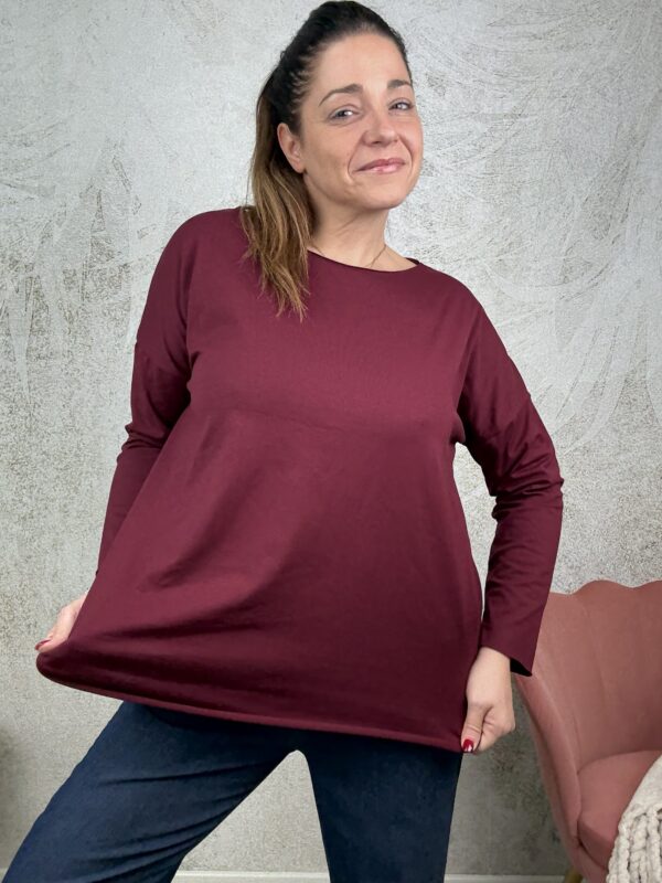 T-shirt Emi bordeaux