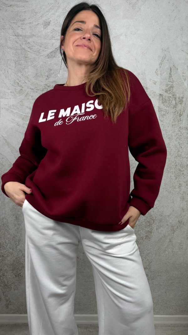 Felpa Le Maison bordeaux