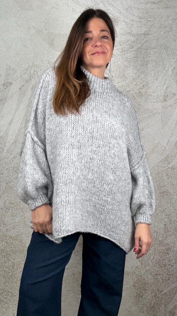 Pull Milena grigio mélange