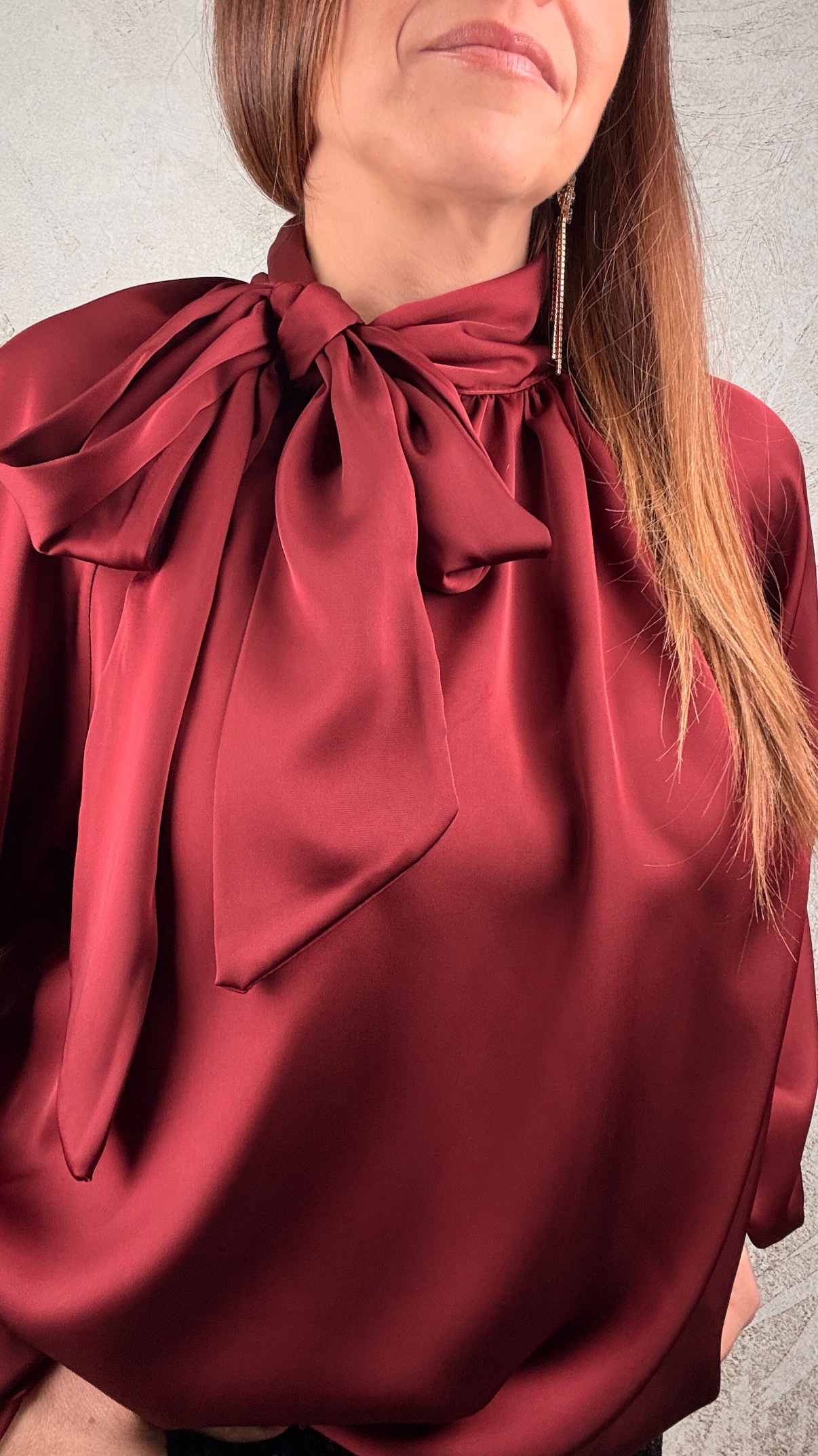 Camicia Fiocco vinaccia - immagine 2