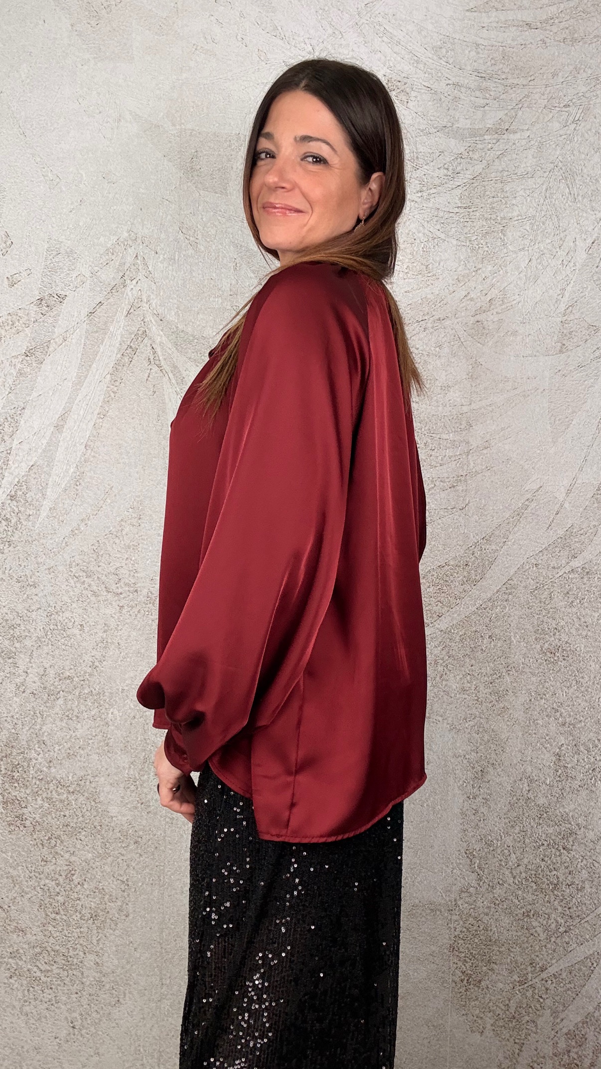 Camicia Fiocco vinaccia - immagine 3