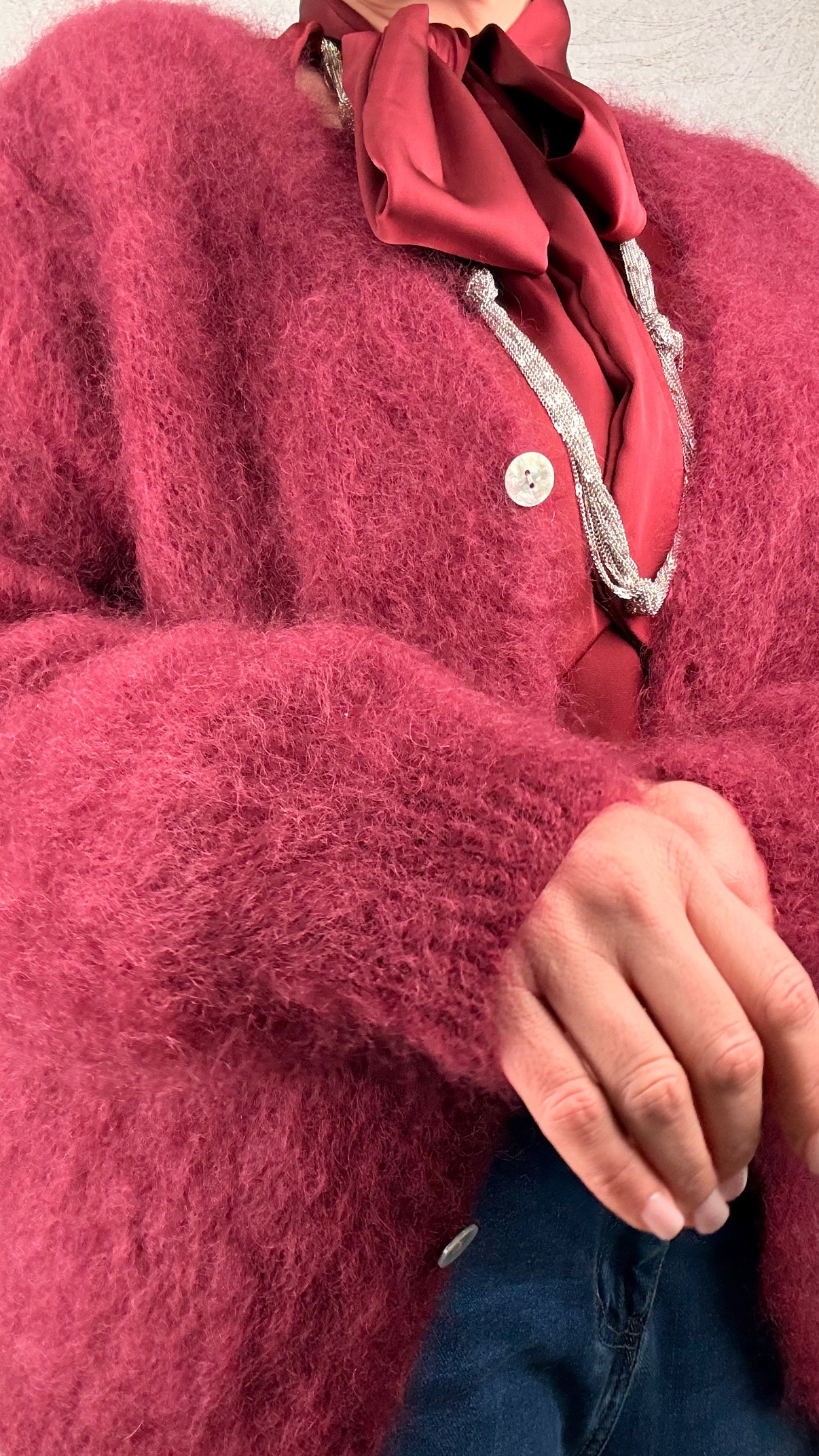 Cardigan Lucilla vinaccia - immagine 3