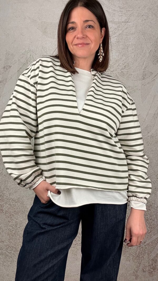 Felpa Bianca militare