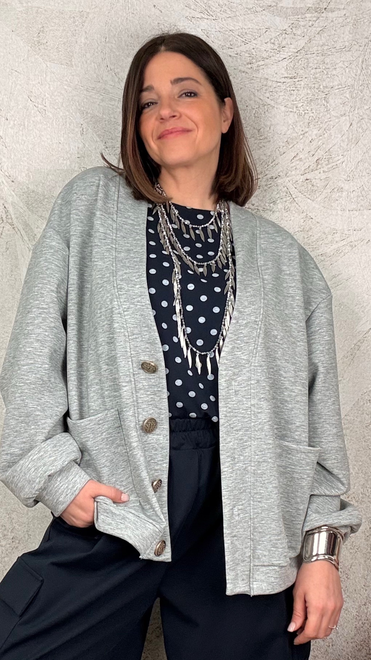 Cardigan Olivia grigio - immagine 4