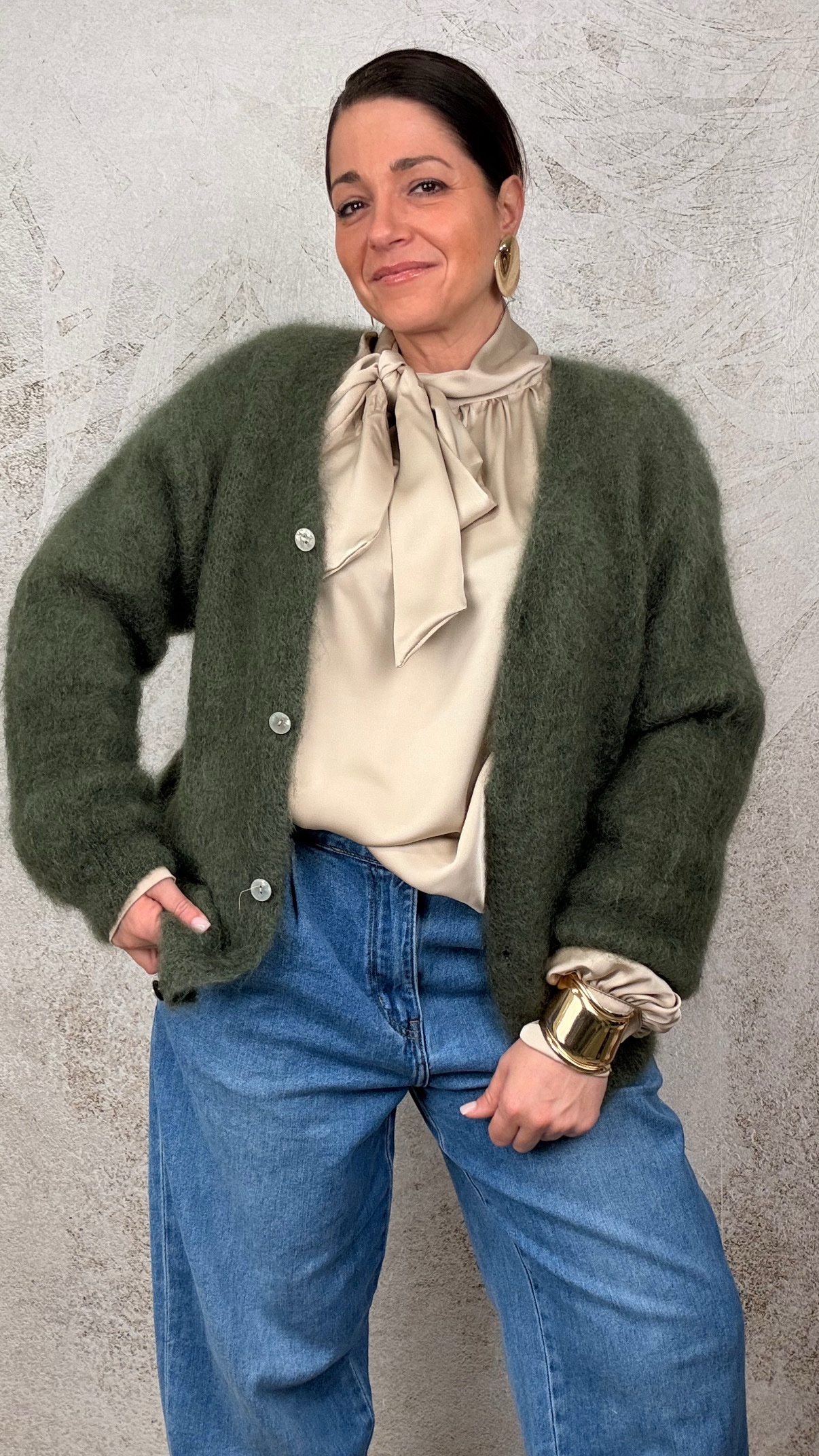 Cardigan Lucilla salvia