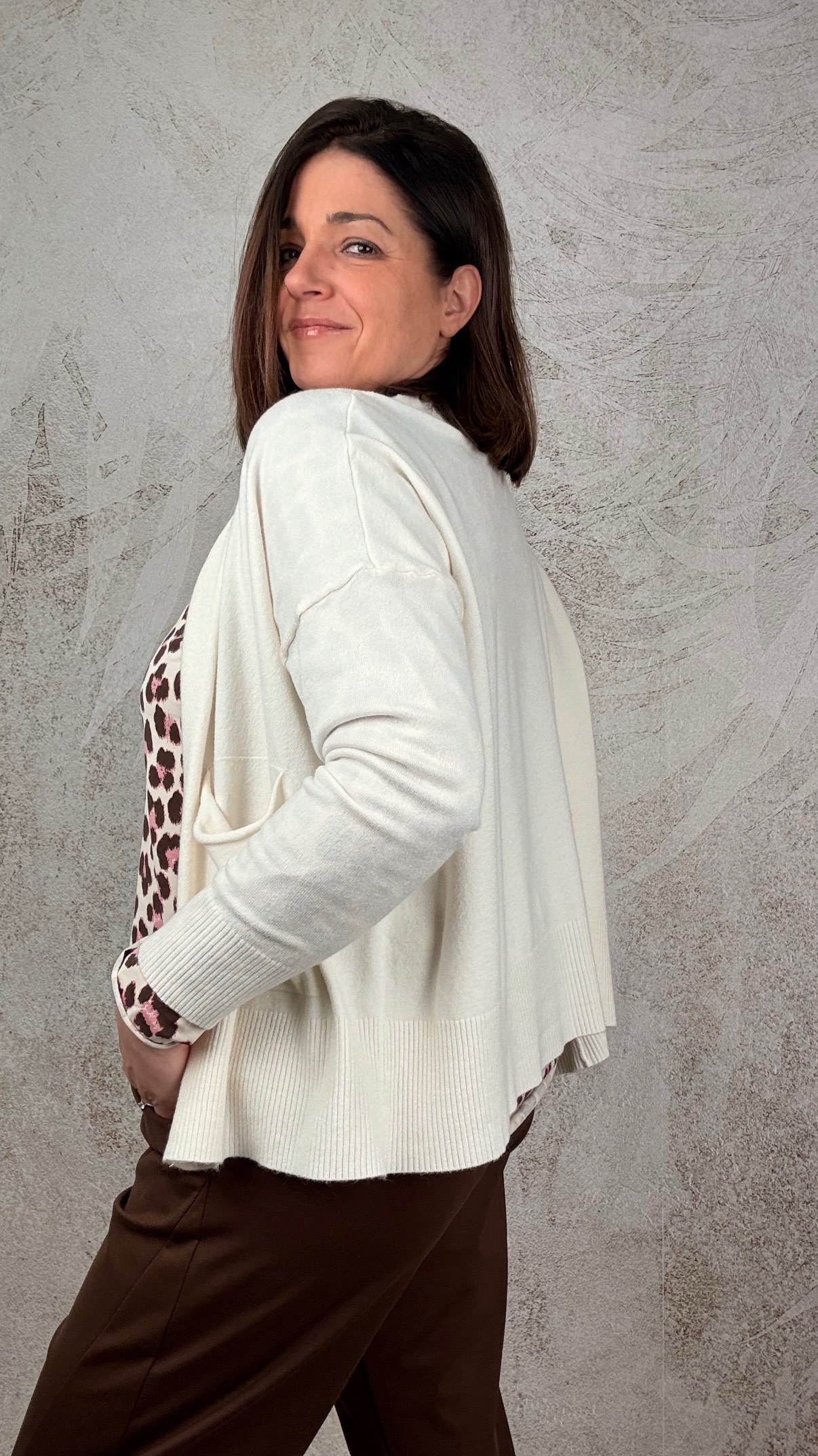 Cardigan Isotta burro - immagine 2