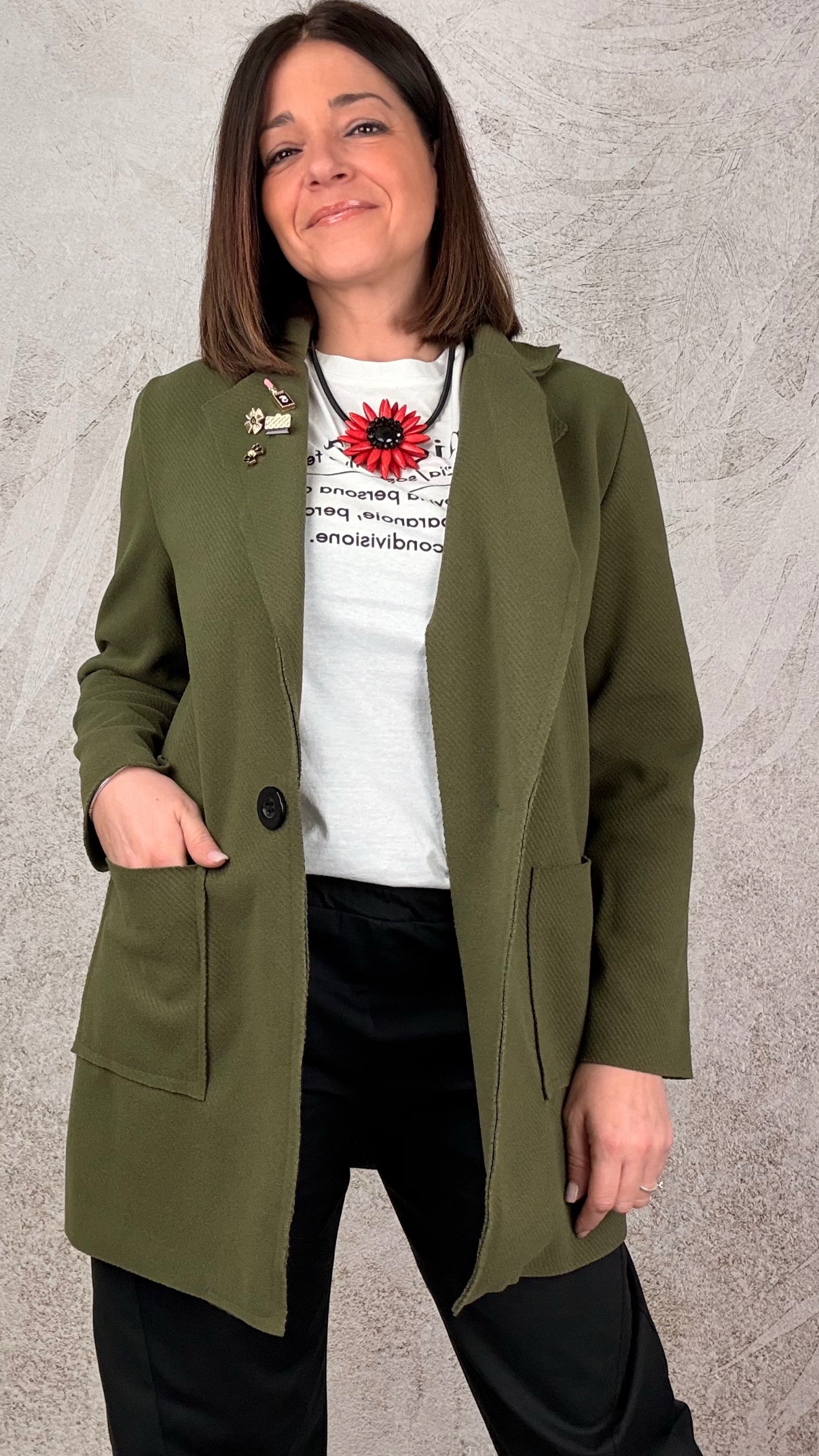 Giacca Isa salvia - immagine 2