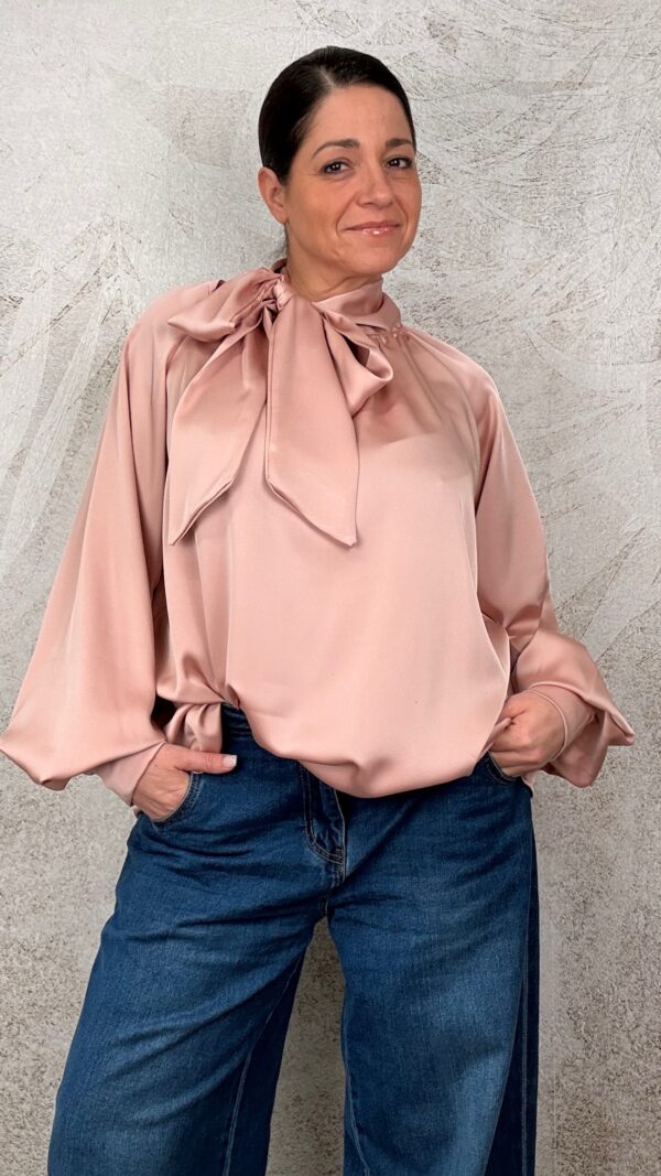 Camicia Fiocco cipria