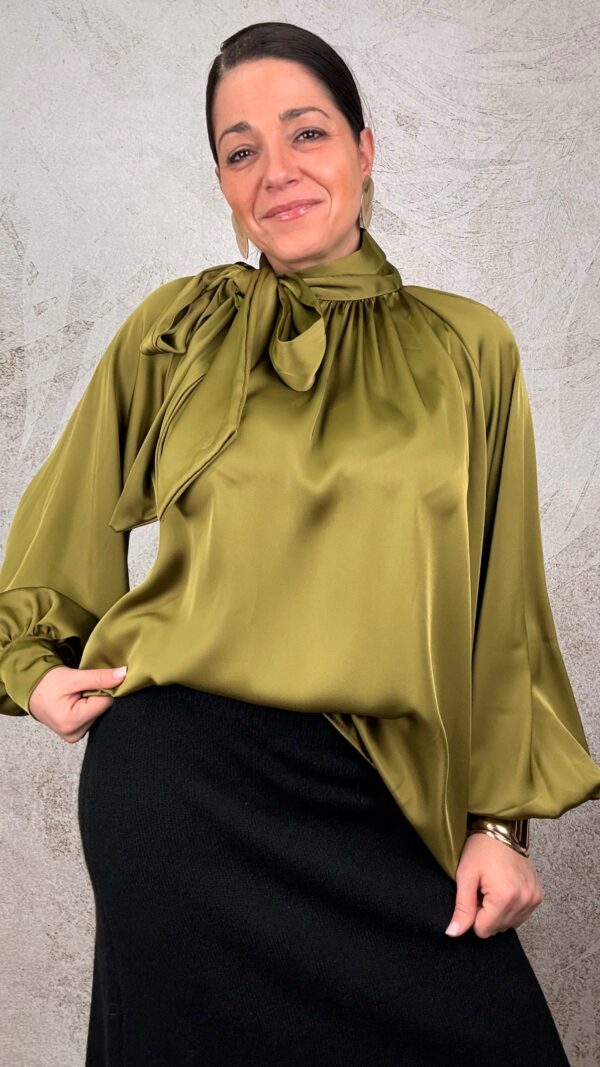 Camicia Fiocco pistacchio