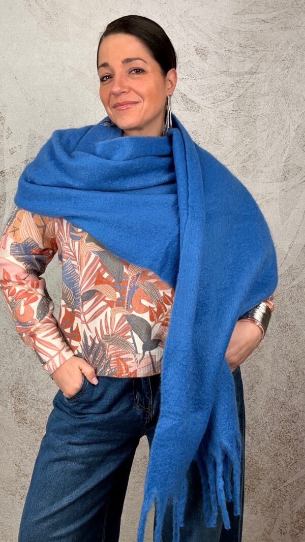 Sciarpa Romea blu brillante