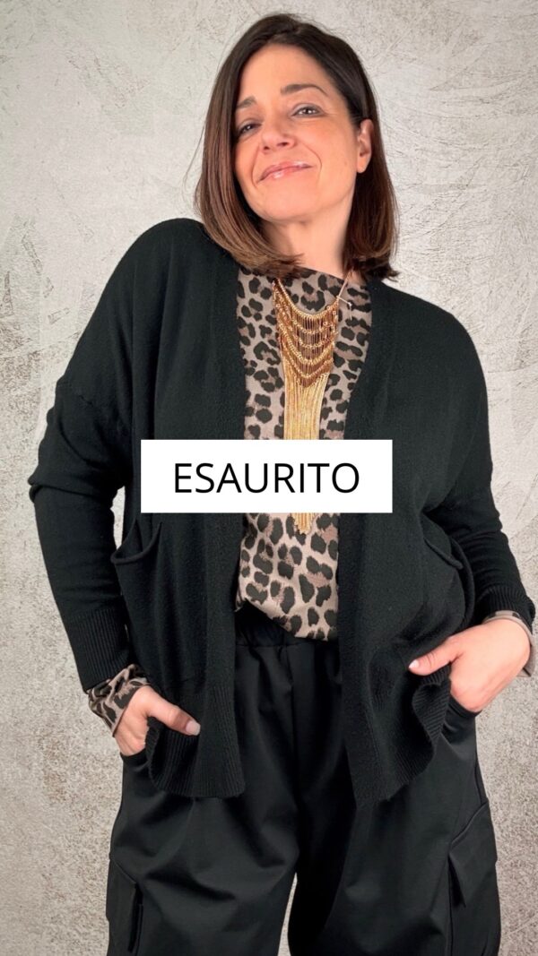 Cardigan Isotta nero