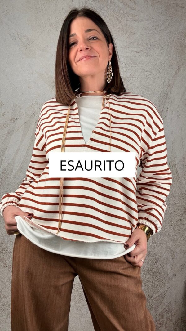 Felpa Bianca ruggine